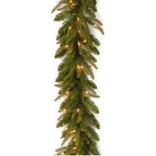 The Holiday Aisle Fraser Pre-Lit Feel-Real Grande Garland THLA3300